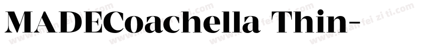 MADECoachella Thin字体转换